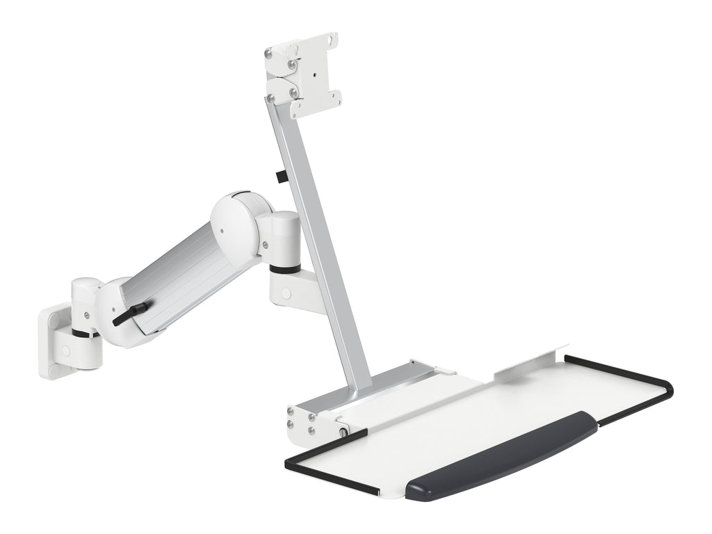 PANTHERA Schwenkarm K-21090 mit Monitorhalter und Klapp-Tastaturplatte