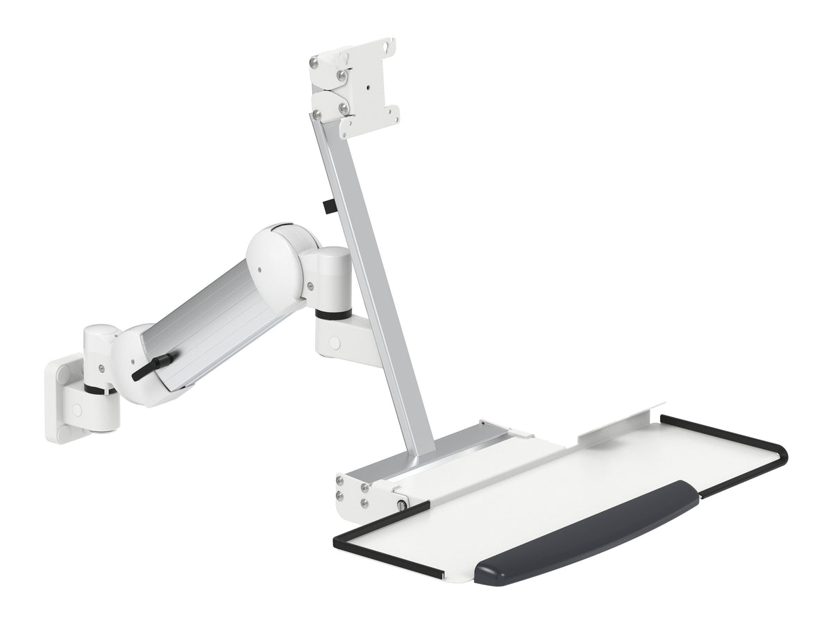 PANTHERA Schwenkarm K-21090 mit Monitorhalter und Klapp-Tastaturplatte
