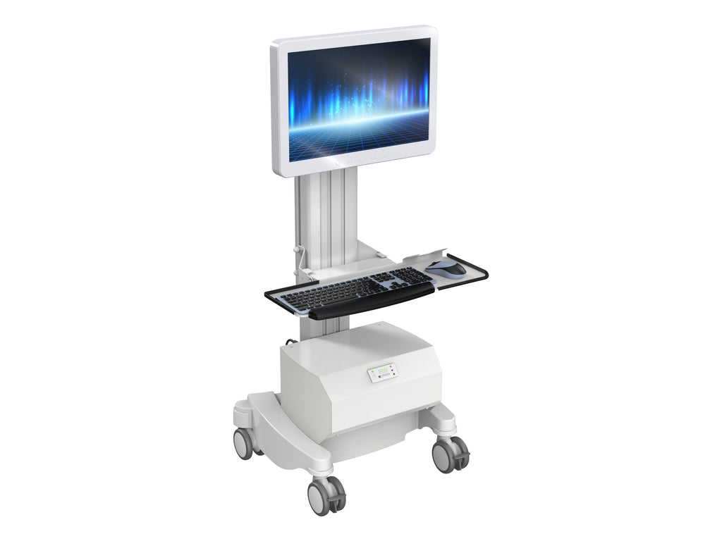 SMART-LIFT IT-Visitenwagen K-25071-V mit Geräten, Lift unten
