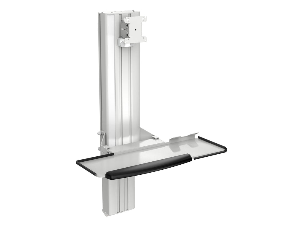 SMART-LIFT Wand-Arbeitsplatz K-25101 mit Monitorhalter und Klapp-Tastaturplatte