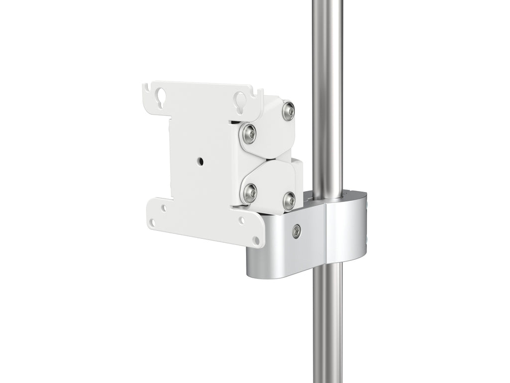 Monitor-Rohrhalterung K-5612-RD25 an Rohr, Ansicht von rechts