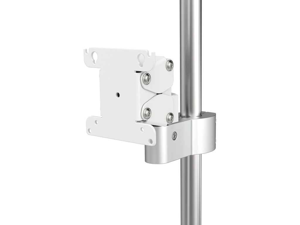 Monitor-Rohrhalterung K-5612-RD30 an Rohr, Ansicht von rechts