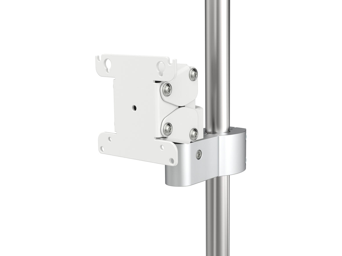 Monitor-Rohrhalterung K-5612-RD30 an Rohr, Ansicht von rechts