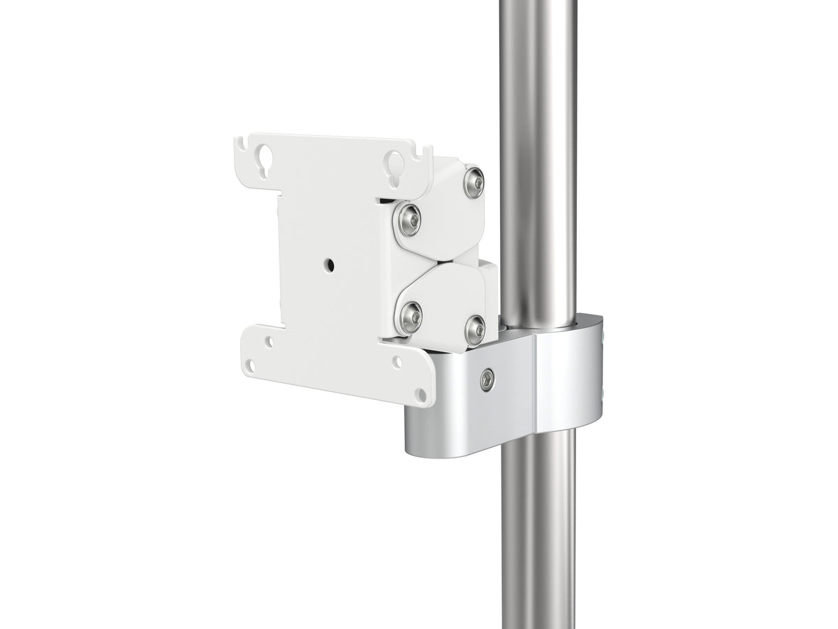 Monitor-Rohrhalterung K-5612-RD38 an Rohr, Ansicht von rechts
