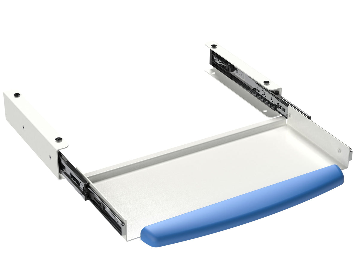 Ausziehbare Keyboardplatte, symmetrisch